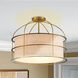 Gateway Park 5 Light 20 inch Soft Brass Convertible Pendant / Semi Flush Ceiling Light